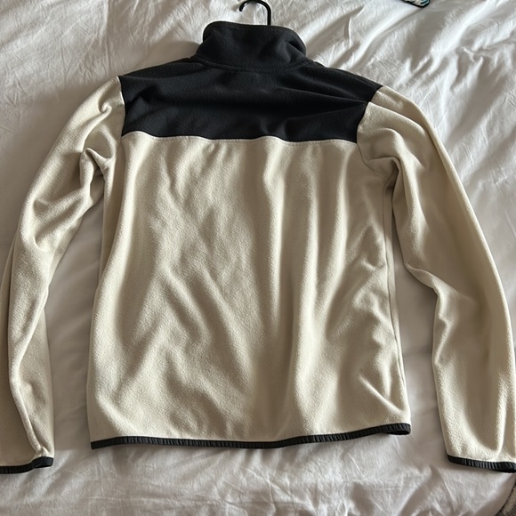 The North Face Tka glacier 1/4 zip fleece in white/gray - Picture 5 of 5